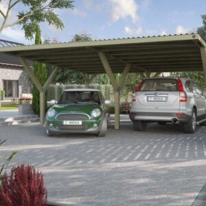 Carport double WEKA Y 612 594×606