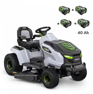 PACK Tracteur tondeuse autoportée à éjection latérale et mulching 4 batteries 10Ah et chargeur rapide - EGO TR4201E