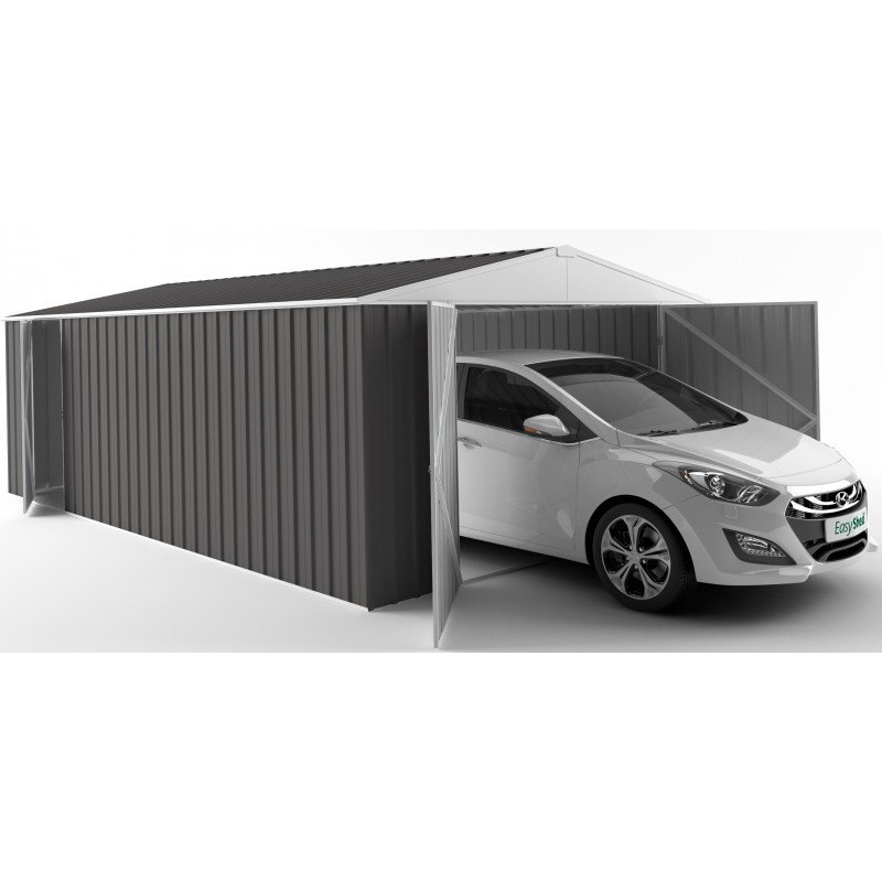 Garage en acier Zincalume Colorbond EASYSHED 20,1m² grande hauteur