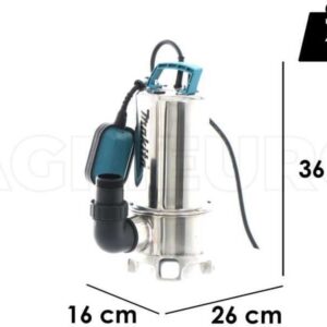 Pompe à immersion électrique pour eaux chargées Makita PF1110 – de 1100 watt